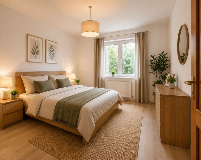 2-Zimmer Erdgeschosswohnung in Bad Wimpfen ( Hochparterre ) – Schlafzimmer