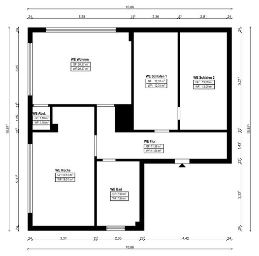 Sans commission : appartement moderne de 3,5 pièces à Köln-Weidenpesch – Photo 9