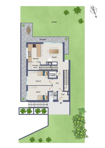 Villa esclusiva con vista sulle Alpi e sul lago, dotazioni di lusso e ampie terrazze – Erdgeschoss