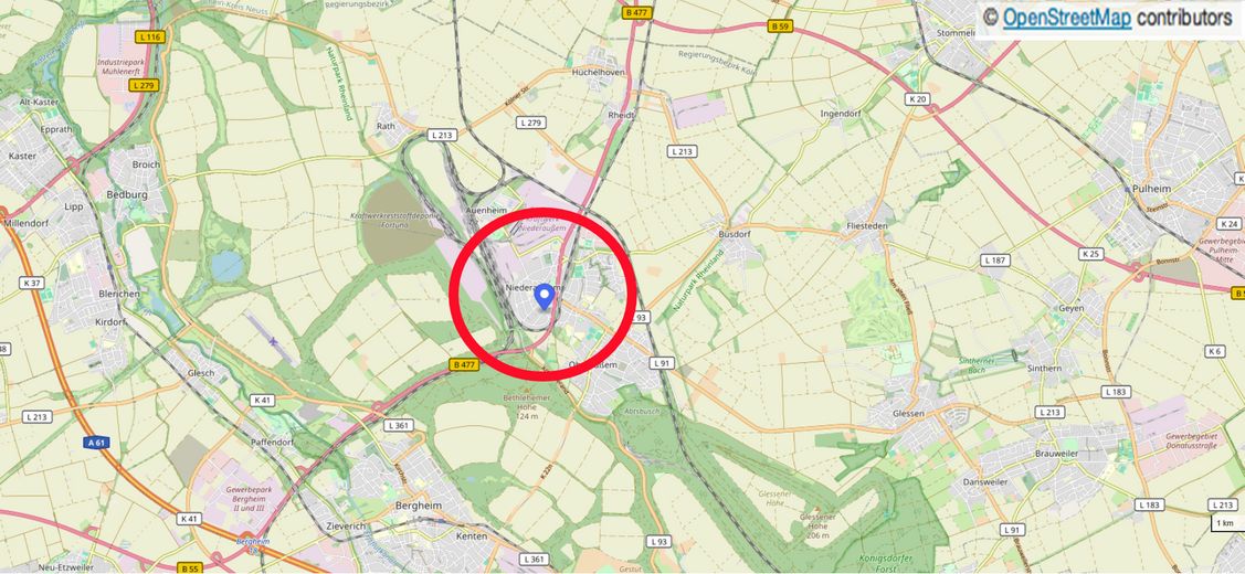 Zwei voll erschlossene Baugrundstücke in Bergheim Niederaußem - PROVISIONSFREI - Preise bereits ab – Übersichtsplan 03