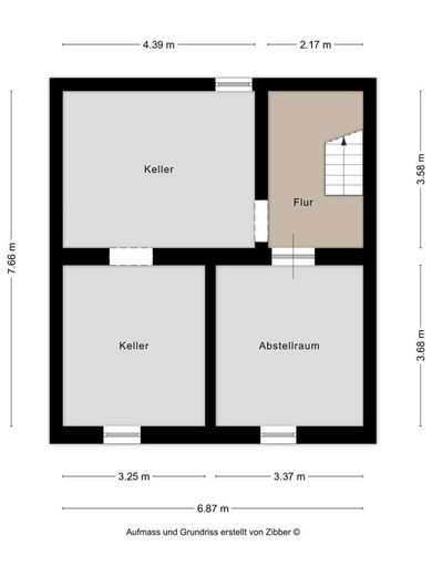 Doppelhaushälfte mit viel Potenzial in Kaarst - ideal für Handwerker &amp; kreative Köpfe – Grundriss-Keller