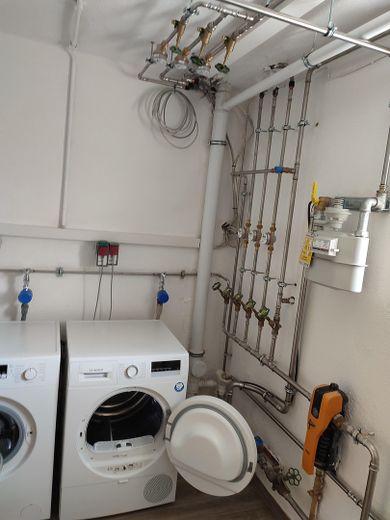 Renoviert, 2,5 ZKB Zentral ruhig, eigener Garten, möbliert – Waschkeller