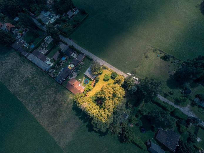 Idyllisches Grundstück in Nord-Bogenhausen, provisionsfrei – Luftaufnahme