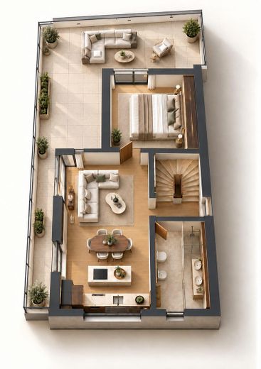 Penthouse w Wi-Sonnenberg/ ok. 94 m²/ 2 pokoje, kuchnia i łazienka – Zdjęcie 20