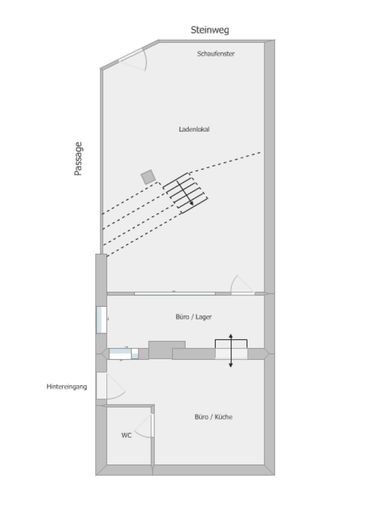 Ladenlokal mit 84qm in bester Innenstadtlage - Coburg – Grundriss  Laden