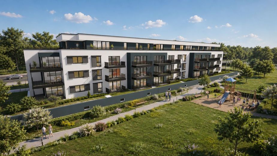 Mansarda al primo utilizzo - nuova costruzione – Ansicht Südseite Haus 2