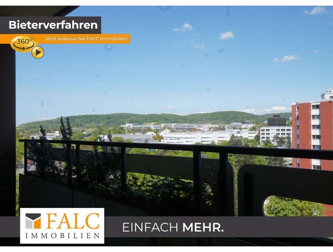 Super Lage - Appartement ca. 50 m  - von FALC-Immobilien Göttingen – Blick vom Balkon