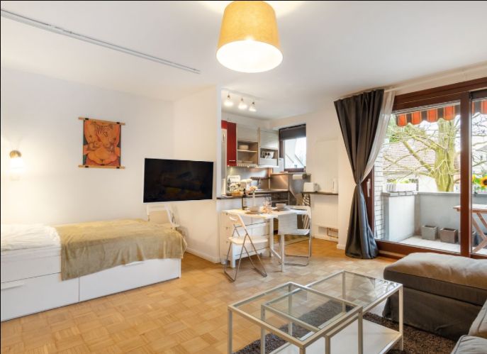 Möblierte 1-Zimmer Wohnung, modern, ruhig, gut angebunden HH-Fuhlsbüttel – Photo 4