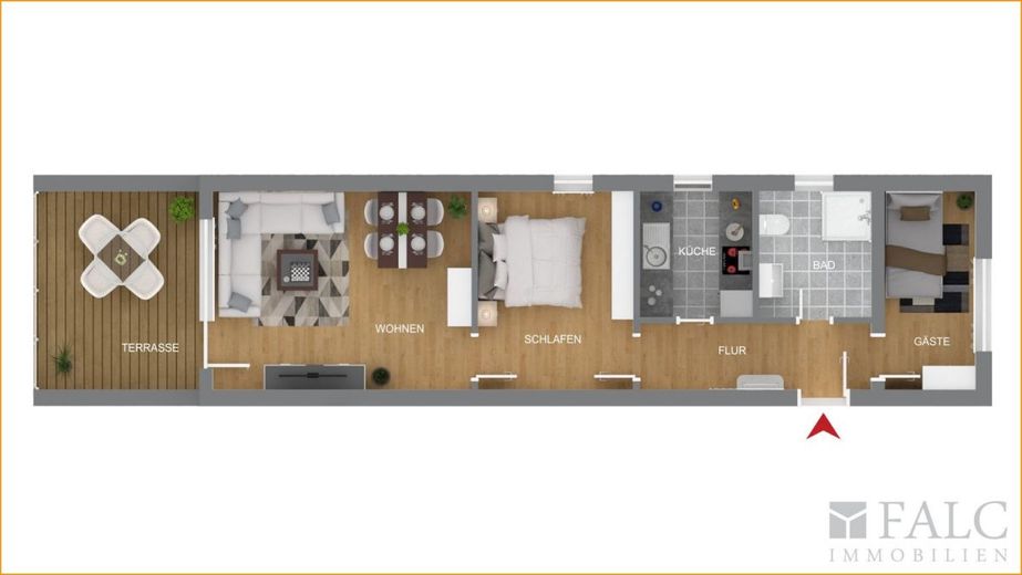 Tolle Ferien-Wohnung oder Renditeobjekt - Urlaubsfeeling ist immer inclusive - Heute Provisionsfrei!! – Grundriss