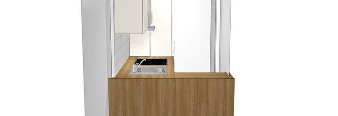 Küche vom Wohnzimmer