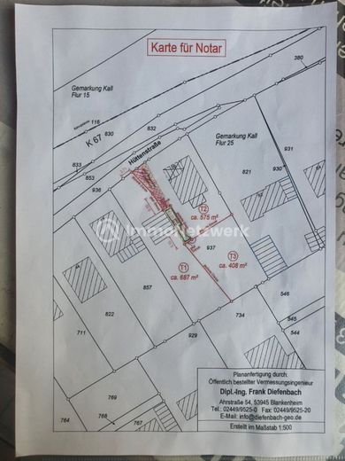 NEU***massives Blockhaus mit zwei Garagen auf 687 m² in Kall zum Schnäppchenpreis***TOPANGEBOT – Flurstück T1