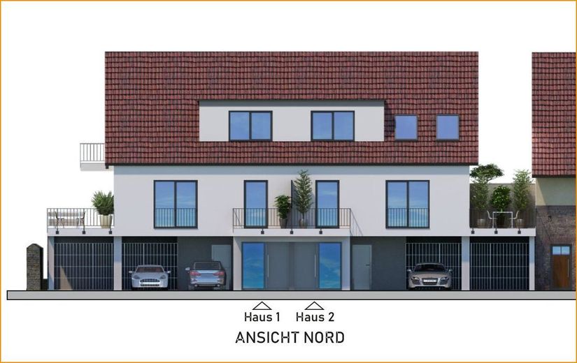 Maisonettewohnung Neubau !  JANUAR 2024 BEZUGSFERTIG ! – Neubau_Ansicht_Nord