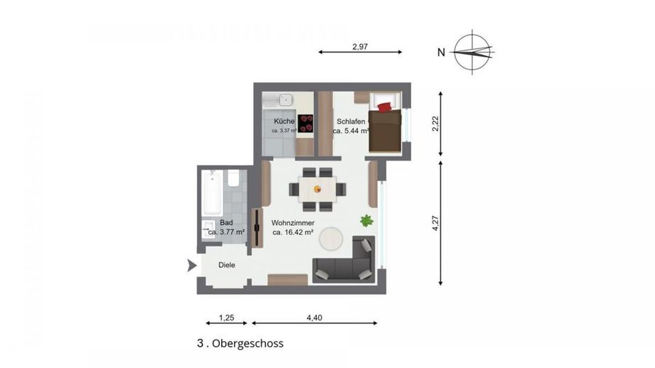 Grundriss 3. Obergeschoss
