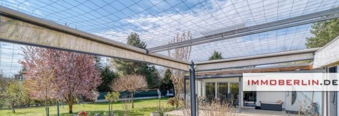 IMMOBERLIN.DE - Südgrundstück mit Bungalowarchitektur und Sonnenterrasse in rückwärtiger Lage