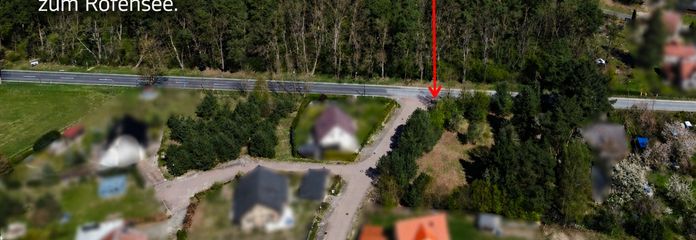 1.254 m² Baugrundstück nahe Stechlinsee – teilbar , ruhige Lage (provisionsfrei) – Naturgrundstück nähe Roofensee