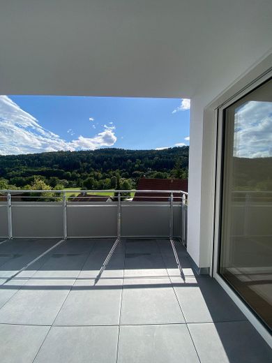 Neue Penthouse-Wohnung mit lichtdurchfluteten Räumen und einem Balkon mit tollem Ausblick – Balkon