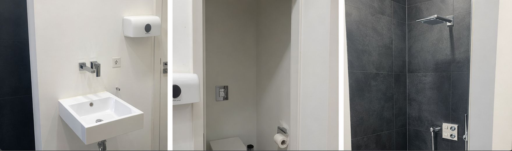 Loft-Teil-/Gewerbeeinheit im berühmten Riehmers Hofgarten mit zwei Terrassen – Bad