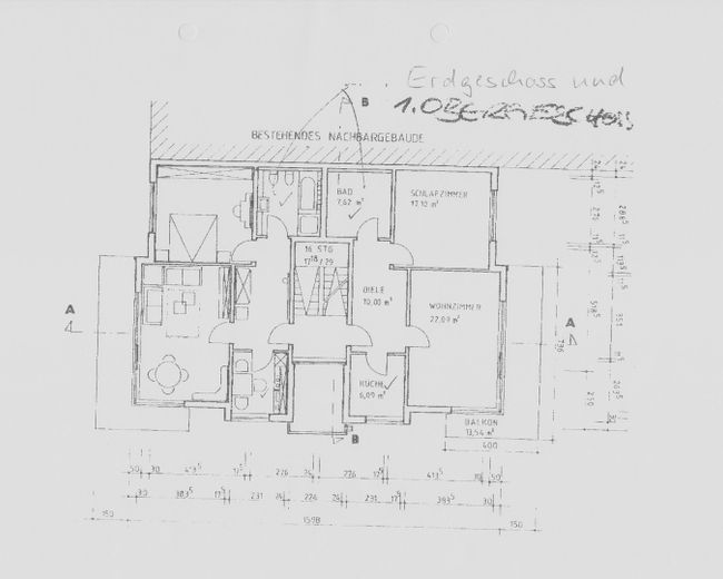 Bel appartement de 2 pièces à Bad Honnef, Rhöndorf, 68 m² – Wohnung rechts