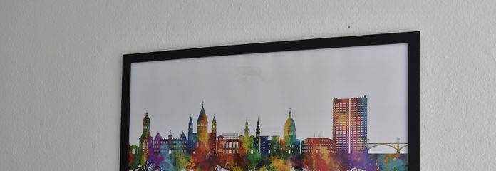 Wandbild Skyline Mainz