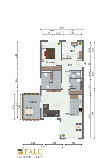 Hochwertige Neubauwohnung - Barrierefrei, Balkon, Stellplatz &amp; 3 Zimmer – 1. Obergeschoss links