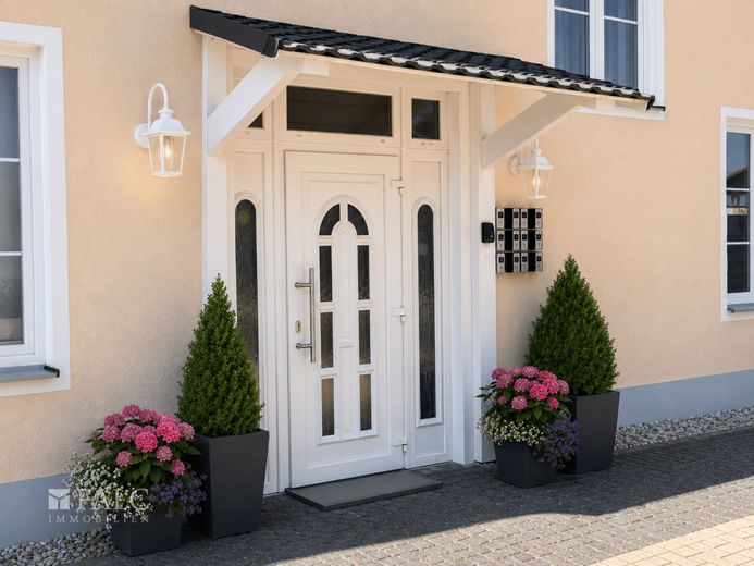 Drei Konzepte, ein Grundstück: Gastronomie, Eventlocation und Zimmervermietung – Eingangsbereich Restaurant