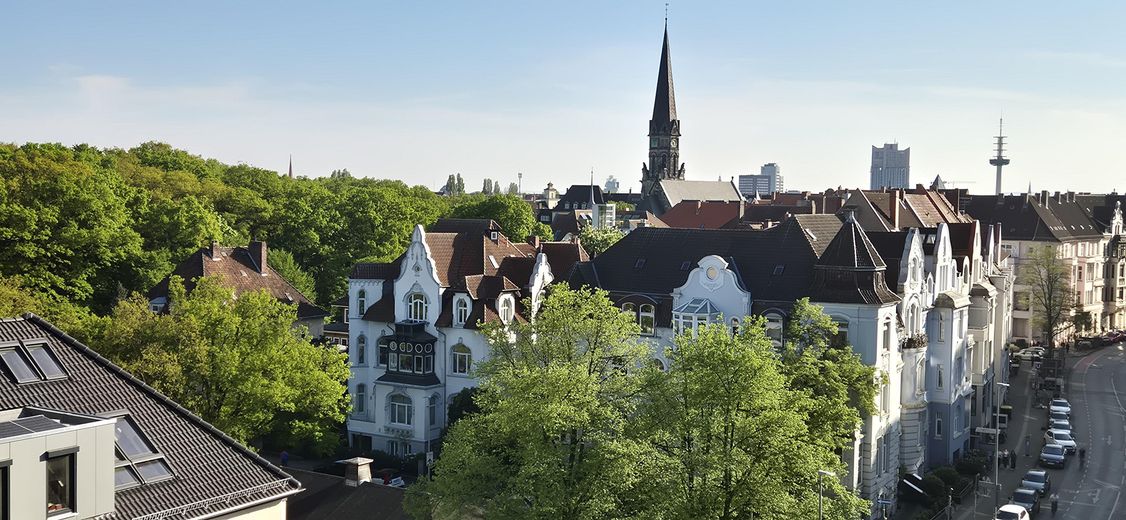 List with a view of the Eilenriede – Blick vom Balkon