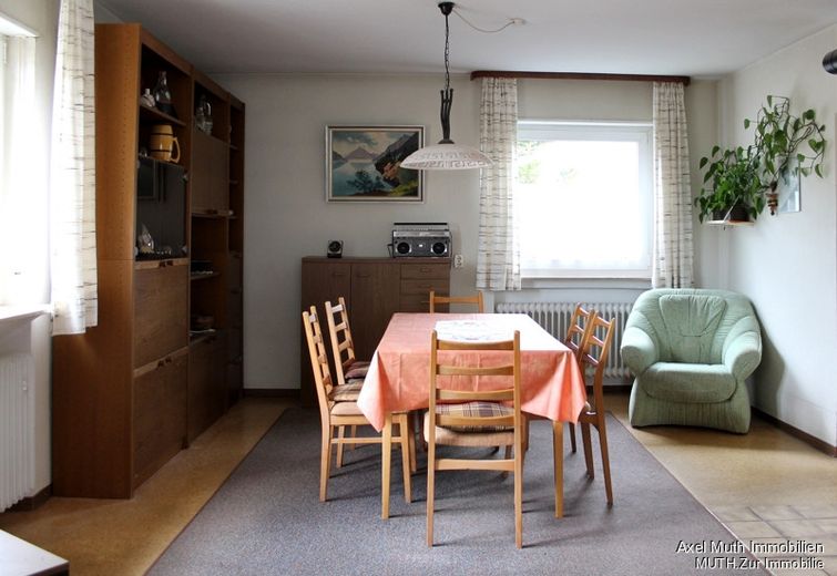 Ess- und Wohnzimmer sind offen