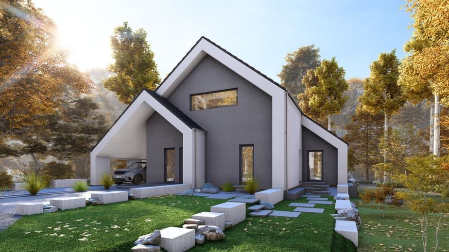 MODERNES WOHNEN MIT STIL UND KOMFORT – Ansicht Eingang