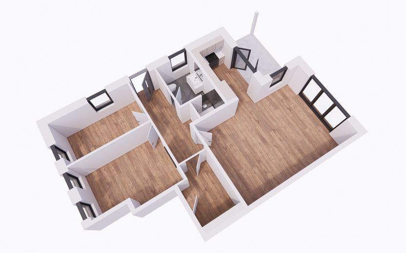 Ihr Haus-im-Haus-Erlebnis: Erdgeschosswohnung mit Süd-Terrasse, Garten & Designküche – Foto 8