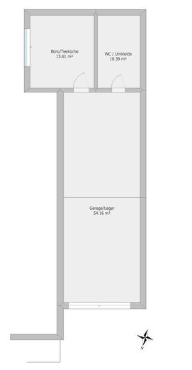 2D-Grundriss Garage+Büro