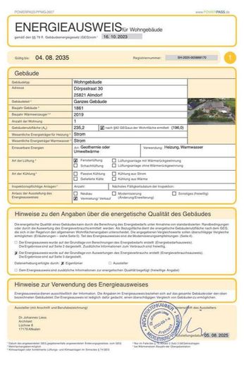 Energieausweis Teil 1