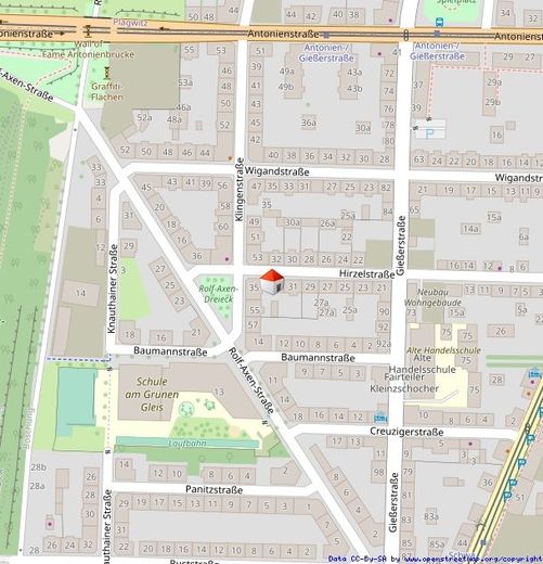 2-RAUM WOHNUNG MIT BALKON – Lageplan