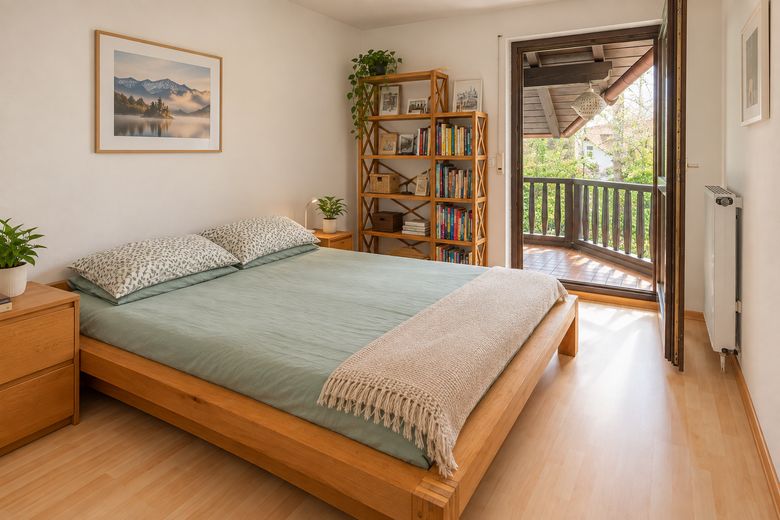 Eigenes Haus statt 3-Zimmer-Wohnung – Garten, Stellplatz, ausgebauter Keller, kein Hausgeld (privat) – OG Schlafzimmer 1