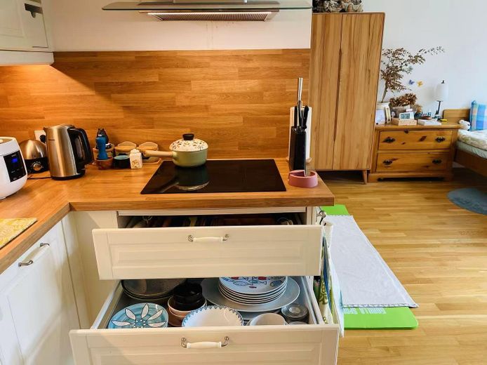 Appartamento ammobiliato con giardino, vicino all’Università di Magonza – Küche 