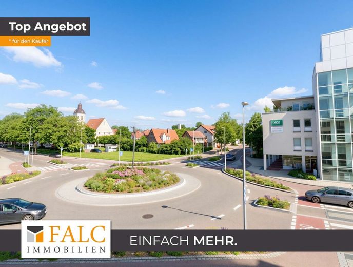 Helle Büroräume mit Entwicklungspotenzial zur Wohnnutzung – Außenansicht  (Balkon)