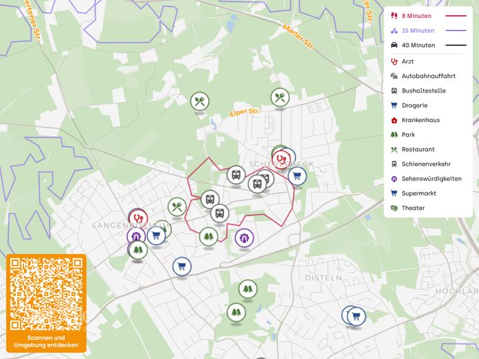 Attraktive Erdgeschosswohnung in Herten, Erstbezug nach umfassender Sanierung – Lageplan