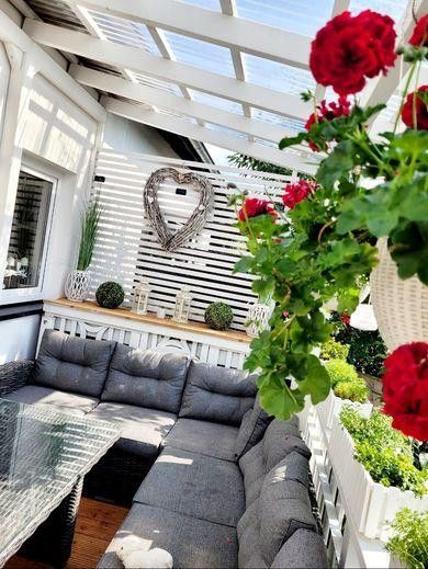 Provisionsfrei- Ihre private Wellness-Oase am Tor zum Spreewald – Terrasse am Wohnzimmer