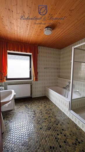 Großzügiges 1-FH + ELW, freistehend mit 2 Garagen, Kamin + Wintergarten – Bad EG