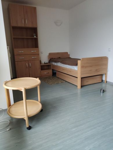 Schlafnische mit Bett