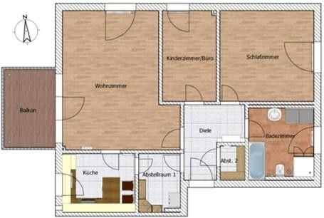 PROVISIONSFREI - Sehr schöne 3-Zimmer-Wohnung, in bevorzugter Lage im Oldenburger Norden. – फोटो 2