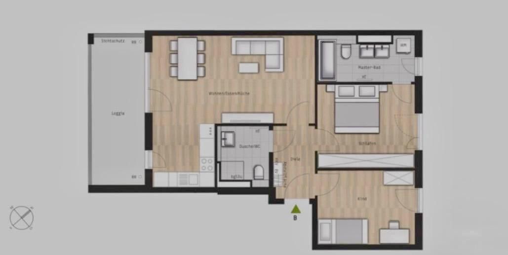 Exclusief 3-kamer-nieuwbouwappartement in Vaterstetten – zuidwestloggia & topuitrusting – Foto 20