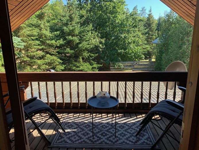 Complesso per vacanze con 5 case - immediatamente affittabile – Blick vom Balkon