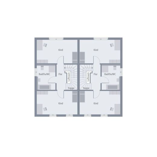 ЭЛИТНЫЙ ДВУХКВАРТИРНЫЙ ДОМ НА 2,5 ЭТАЖА – Grundriss Obergeschoss