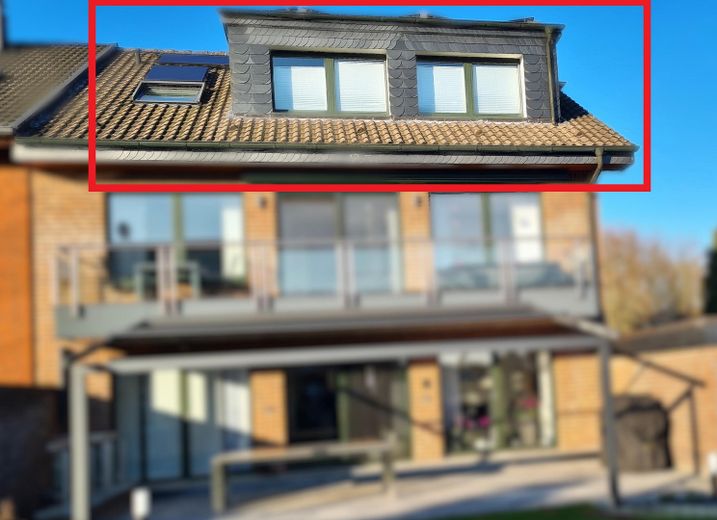 Hitzewelle? Etagenwohnung in kleiner Wohneinheit mit Klimaanlage – Fassade Gartenseite 