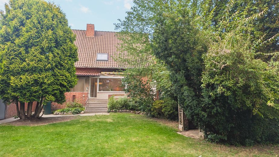 Quand le calme rencontre la proximité - Maison individuelle avec jardin à Neu Hagen - sans commission – Blick vom ruhigen Garten
