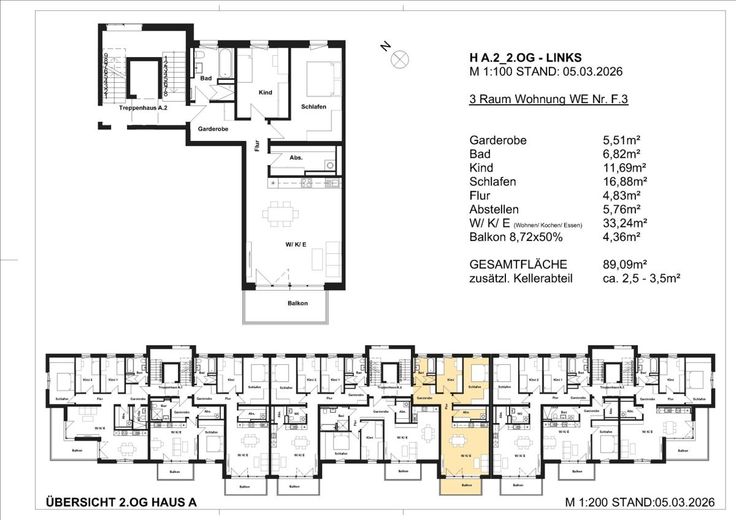 NEUBAUPROJEKT IM DRESDNER SPECKGÜRTEL – Grundriss WE24