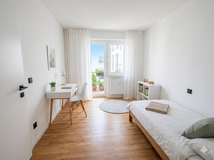Traumhafte frisch sanierte 3-Zimmer-Wohnung – Kinderzimmer