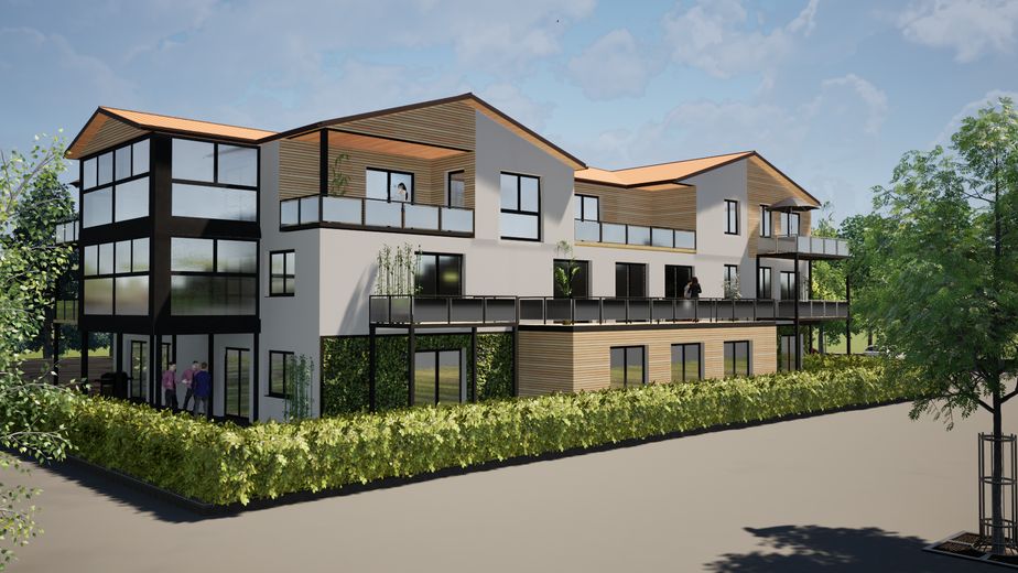 Nachhaltiges Neubau-Appartement – attraktives Wohnen oder Investment *5% Degressive AfA* – Außenansicht