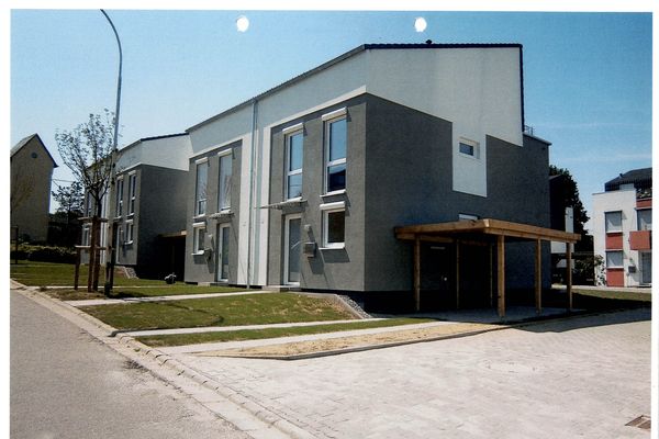 Low-energy house with district heating supply