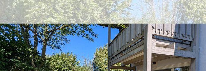 Gepflegte Erdgeschosswohnung mit Terrasse & Garage in Passau-Rittsteig – Terrasse mit Gartenblick